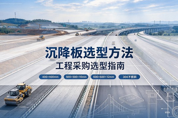 安新沉降板选择方法